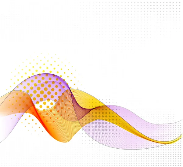 Abstract vector achtergrond met gladde kleurgolf — Stockvector