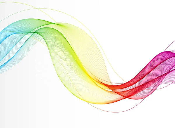 Fond vectoriel abstrait avec onde de couleur lisse — Image vectorielle