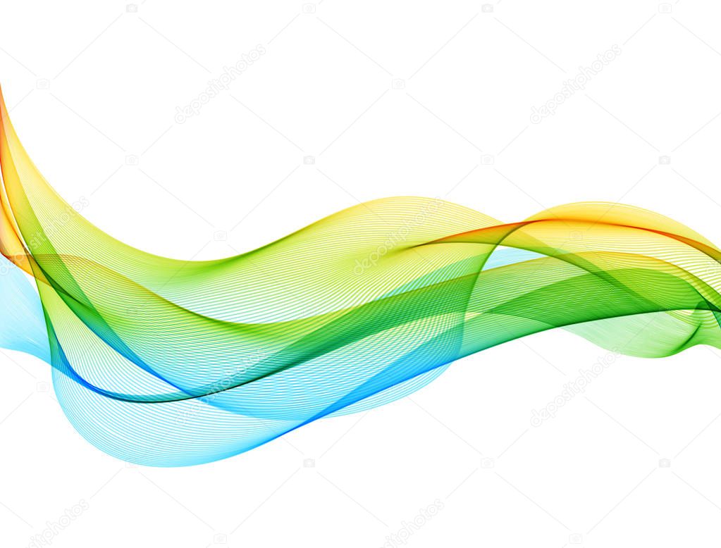Abstract vector background with smooth color wave