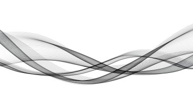 Soyut vektör arka plan siyah pürüzsüz dalga ile.