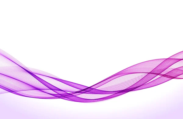 Abstrakte Vektorhintergrund mit lila glatte Farbwelle. — Stockvektor