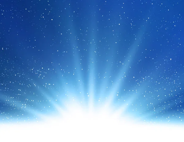 向量抽象闪亮的魔术蓝色光背景 — 图库矢量图片