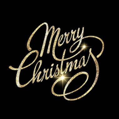 İçinde Mutlu Noeller yazılı Noel kartı. Kaligrafik Harf Tasarımı