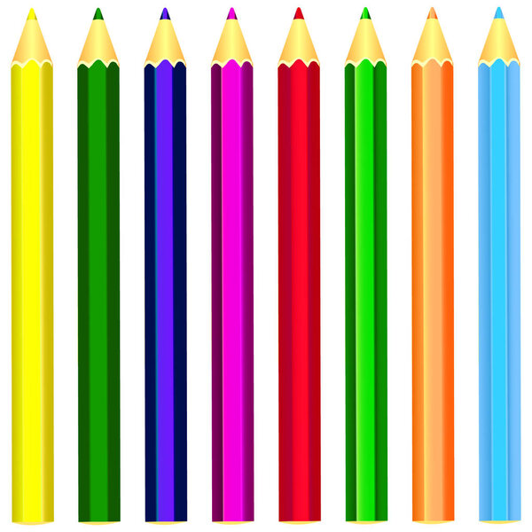 beautiful pencils background color