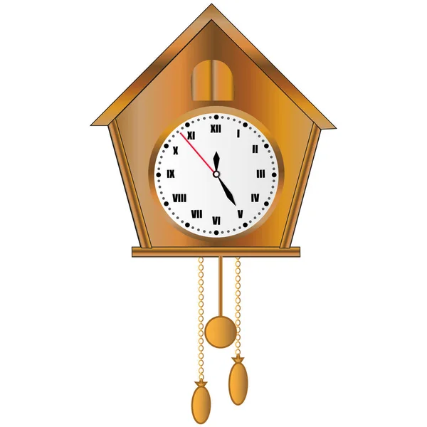 Cuckoo clock vector background