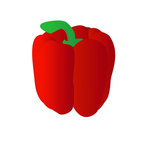 Sweet Red Pepper Background Vector — Stock Vector