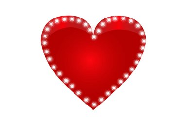 soyut kırmızı kalp