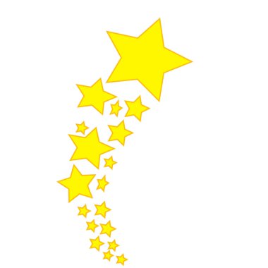 Yıldız. Sarı yıldız tasarlamak