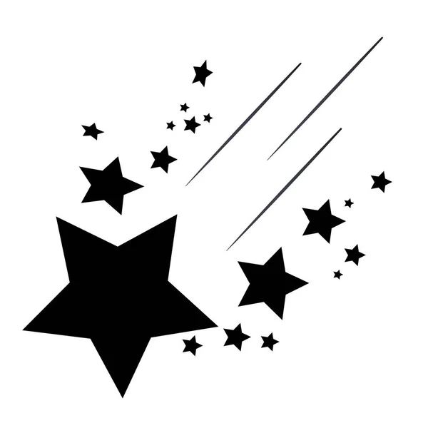 Falling stars icon — Stock Vector