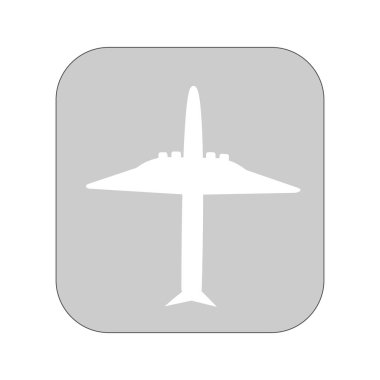 Uçak simgesi. Uçak basit illüstrasyon vektör web simgesi