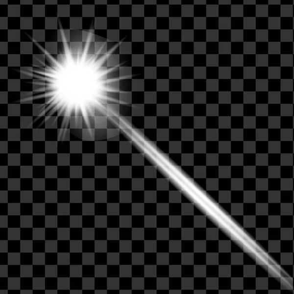 Векторні Дощові Комети Ізольовані Прозорому Фоні Світло Чарівна Концепція Векторна — стоковий вектор
