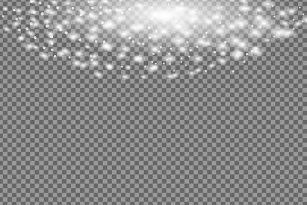 Bílý Transparentní Světle Efekt Záře Samostatný Set Objektiv Odlesk Exploze — Stockový vektor
