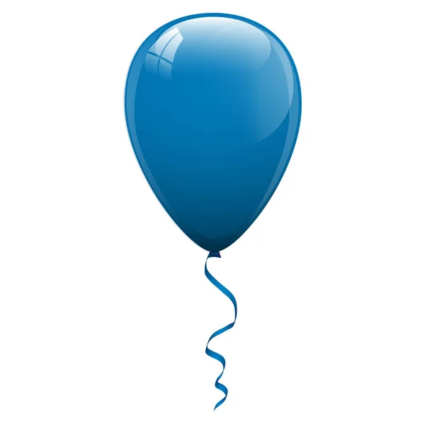 Mavi balonlar. Vektör çizim