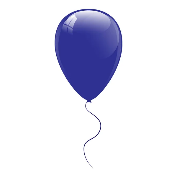 Blaue Luftballons. Vektorillustration — Stockvektor