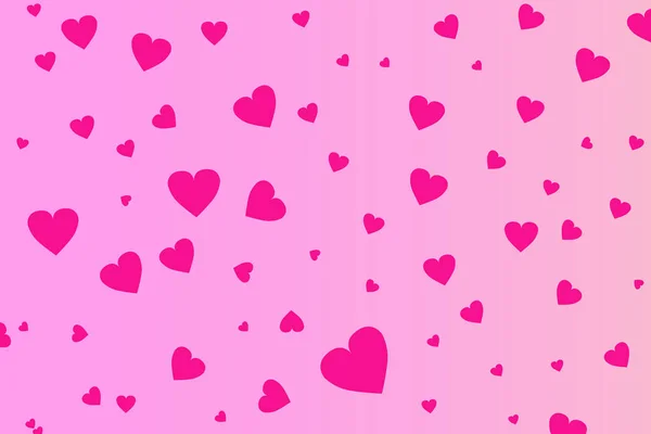 Ροζ Καρδιές Διανυσματικά Εικονογράφηση Γιορτή Φόντο Πρότυπο — Διανυσματικό Αρχείο