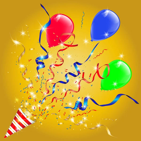 Vector confetti. Feestelijke illustratie. — Stockvector