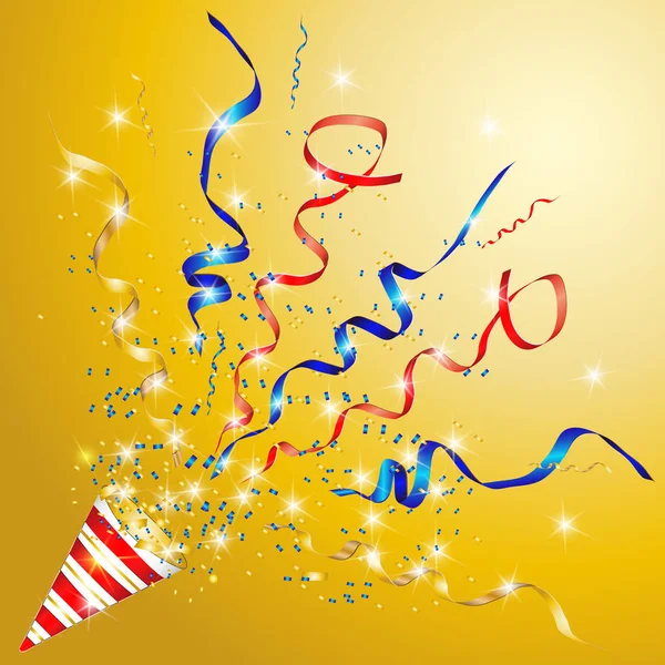 Vector confetti. Feestelijke illustratie. — Stockvector