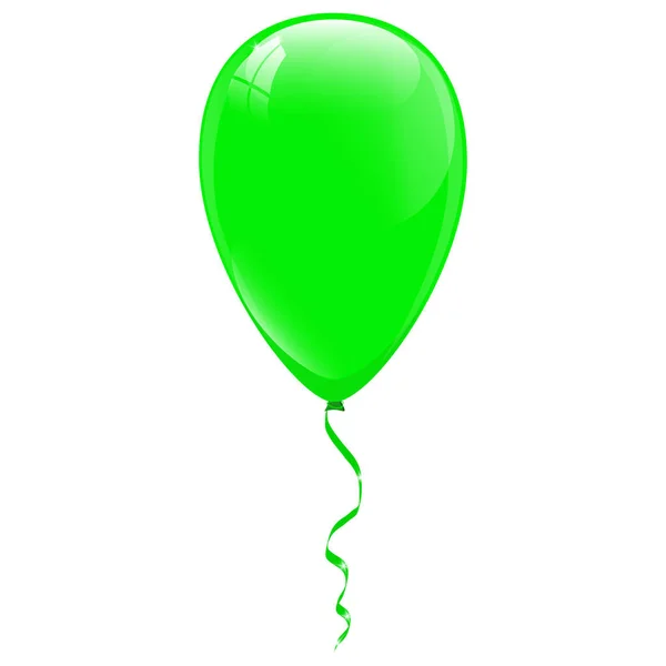 Globos verdes. Ilustración vectorial — Vector de stock