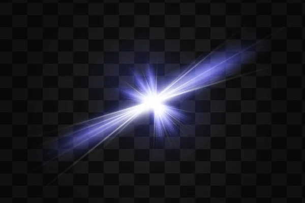 グロー分離の白い光の効果 — ストックベクタ