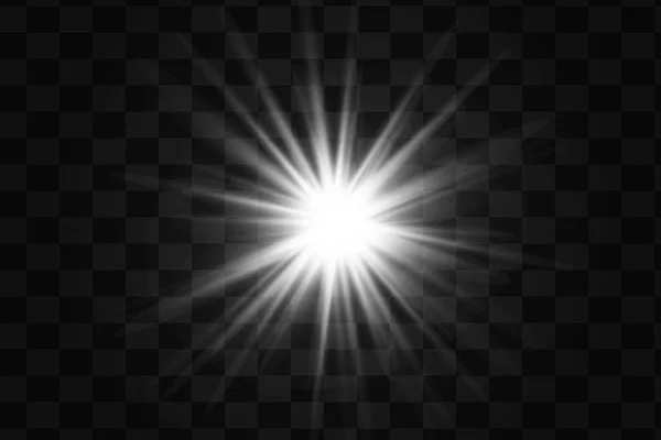 Освітлення ізольований ефект білого світла — стоковий вектор