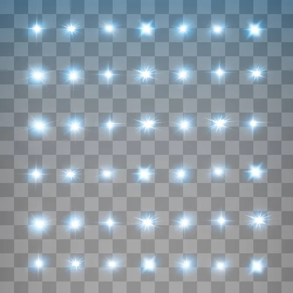 Набор векторных неоновых световых эффектов . — стоковый вектор