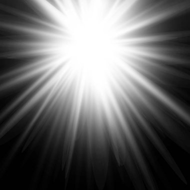 Vektör ışık efektleri. Beyaz parlayan ışık