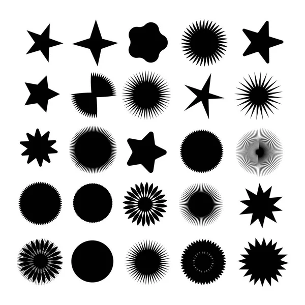 Yıldız Icons set. Vektör çizim