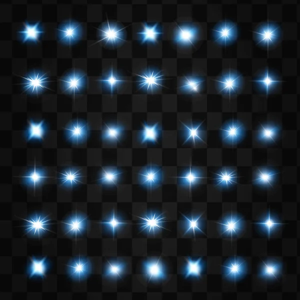 Vektör Neon ışık efektleri kümesi.