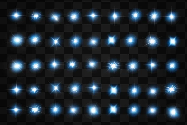 ベクトル ネオンの光エフェクトのセット. — ストックベクタ