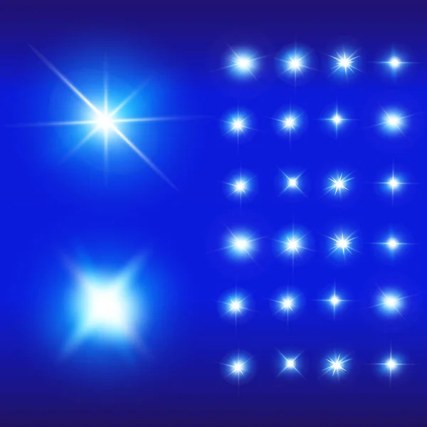 Vektör Neon ışık efektleri kümesi