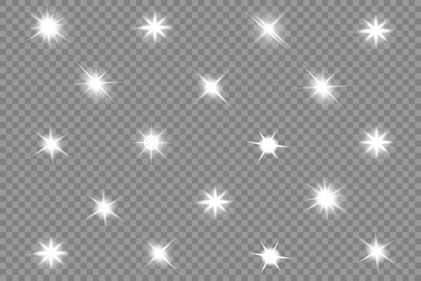 Luz blanca brillante explota — Vector de stock