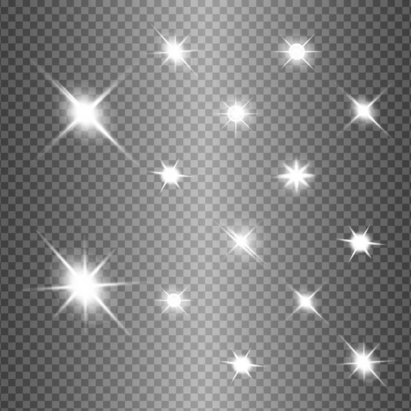 Luz blanca brillante explota — Vector de stock