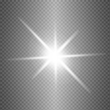 Beyaz parlayan ışık patlar