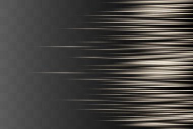 Sarı yatay mercek fişekleri paketi. Lazer ışınları, yatay ışık ışınları. Güzel ışık parlamaları..