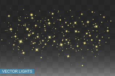 İzole edilmiş sarı ışık efekti, parlaklık