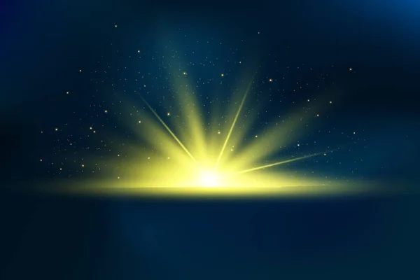 Glow Isolated Yellow Light Effect Lens Flare — Stock Vector