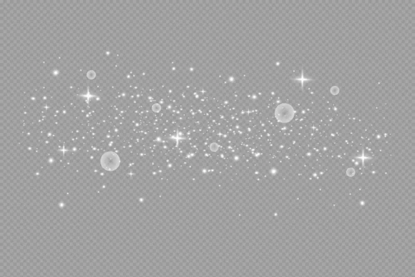 Conjunto de efectos de luces brillantes aislados sobre fondo transparente. El sol parpadea con rayos y focos. Efecto de luz brillante. Estallido de estrellas con destellos. — Vector de stock