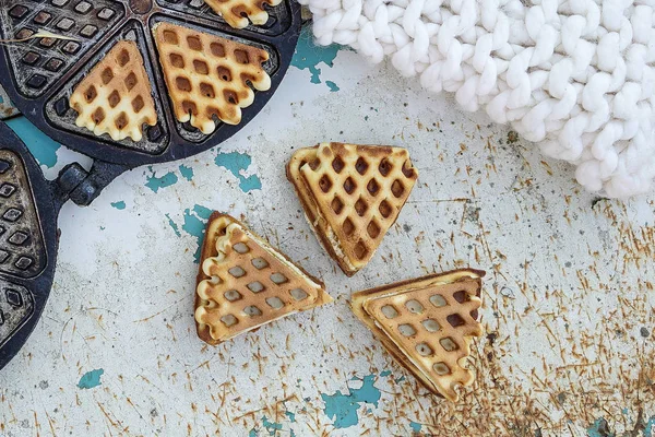 lezzetli waffle kahvaltı güneşli Köyü