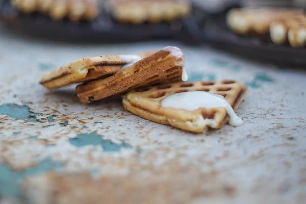 lezzetli waffle kahvaltı güneşli Köyü