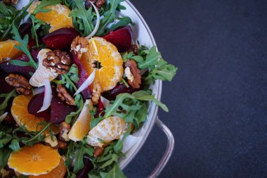 mandalina ve pancar salatası