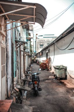 Penang, Malezya mimari dar sokakları