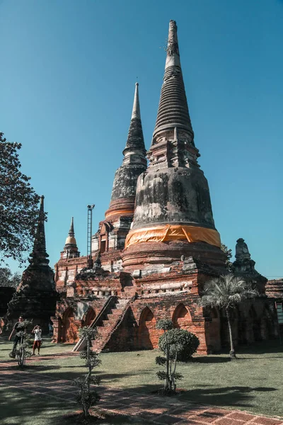 Palácio Velho Edifício Antigo Ayutthaya Tailândia — Fotografia de Stock