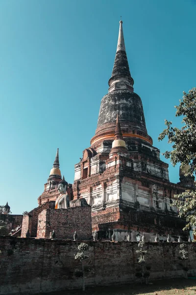 Palácio Velho Edifício Antigo Ayutthaya Tailândia — Fotografia de Stock