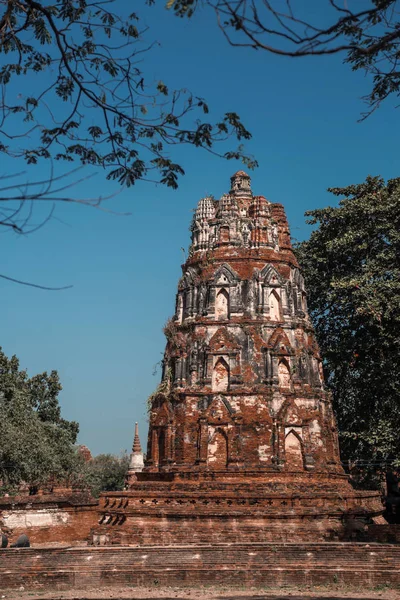 Templo Riuned Velho Ayutthaya Tailândia — Fotografia de Stock
