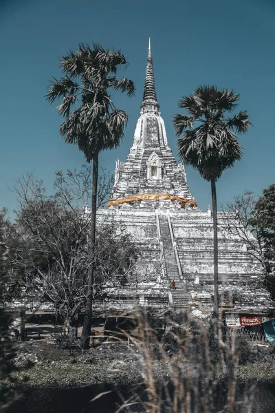 Che Phukhao Thong Tempel Ayutthaya Thailand — Stockfoto