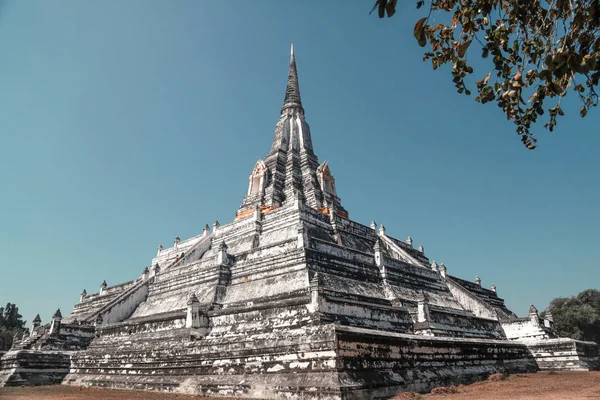 Che Phukhao Thong Świątyni Ayutthaya Tajlandia — Zdjęcie stockowe