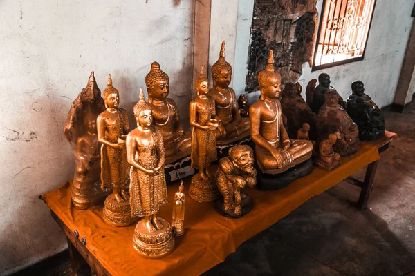 Oude Boeddhabeelden Ayutthaya Thailand — Stockfoto