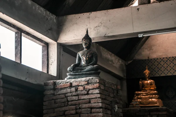 Vecchia Statua Buddha Ayutthaya Thailandia — Foto Stock