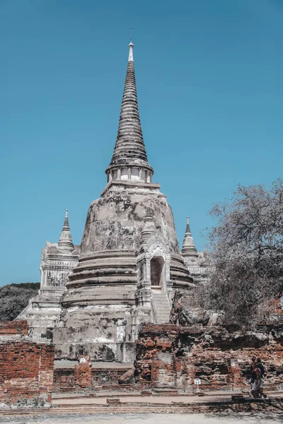 泰国大城府 Sanphet 寺遗址 — 图库照片