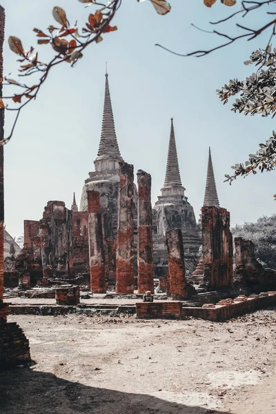 Ruins Wat Phra Sanphet Ayutthaya Thailand — Stock Photo, Image